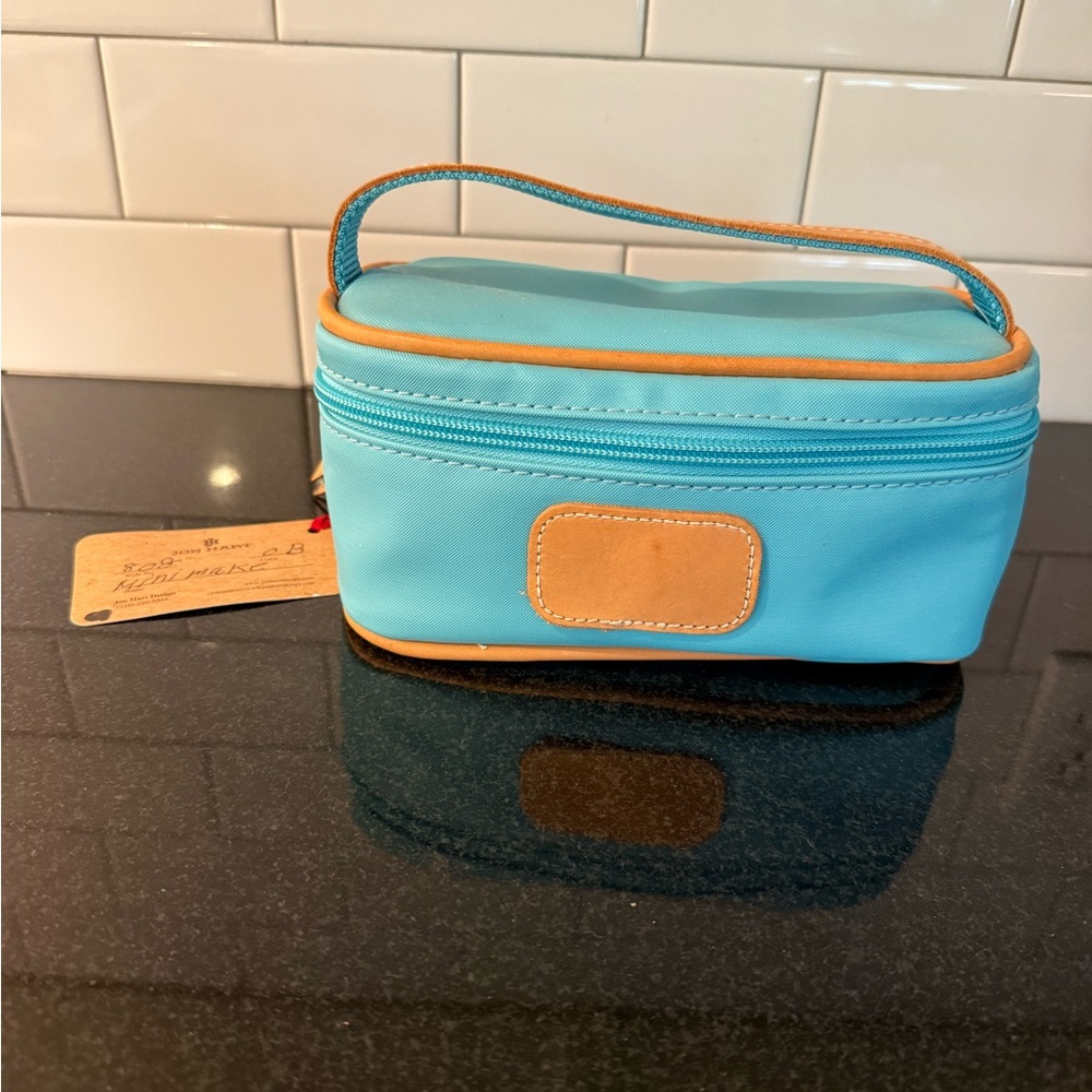 Jon Hart aqua small cosmetic Bag